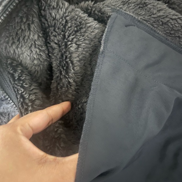 Express cozy charcoal gray teddy fleece Jacket - Picture 7 of 7